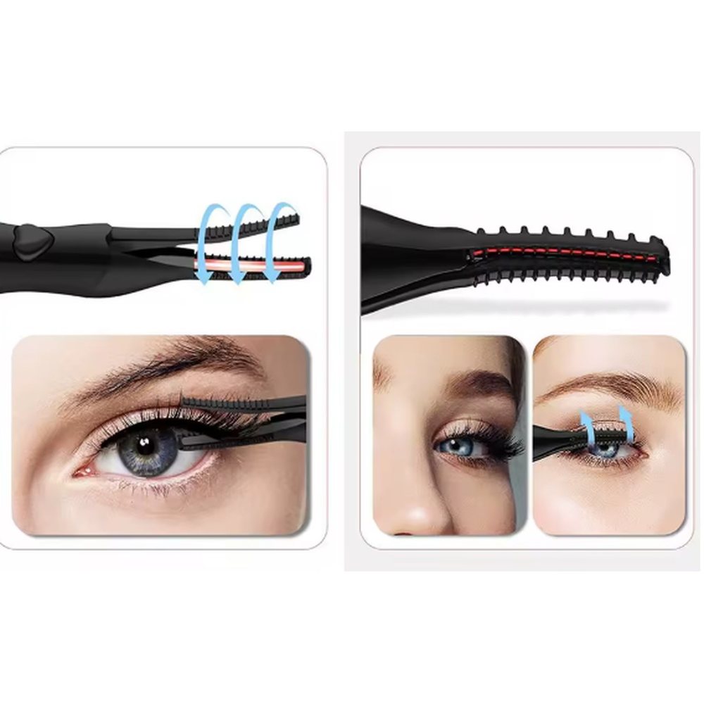 CurlMuse comb head and clip head in use